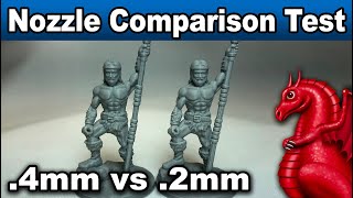 Nozzle Comparison Test For Printing Miniatures