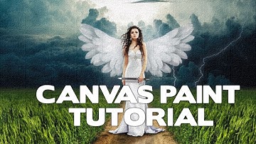 Canvas Paint Effect Tutorial Using GIMP