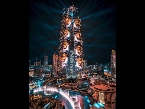 Burj Khalifa NYE 2020 Show (Shot from Boulevard Point) Downtown Dubai