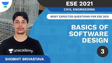 Basics of Software Design 3| RCC |Most Expected Questions for ESE 2021|CE |Shobhit| Unacademy Accord