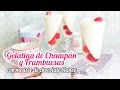 Gelatina de champán y frambuesas con mousse de chocolate blanco | Postre para Fin de año