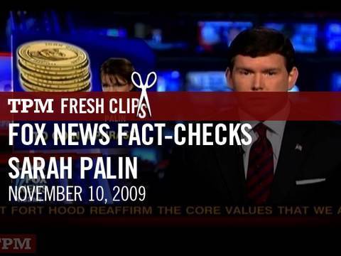 Fox News Fact-Checks Sarah Palin