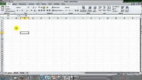 Video hướng dẫn làm quen với giao diện với excel 2010.