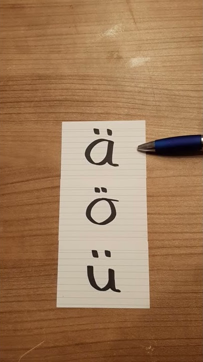 Deutsch lernen, ABC, die Umlaute richtig aussprechen