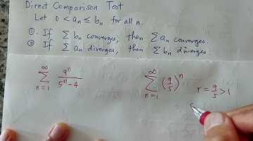 Calculus 2 Exam 3 Review Direct comparison test 2