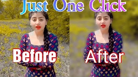 How to Blur your video background in just one click like Dslr, Video background Blur effect