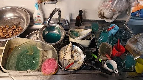 Washing Dishes ASMR | Deep Relaxation with Soothing Water Sounds on a Shiny Sink