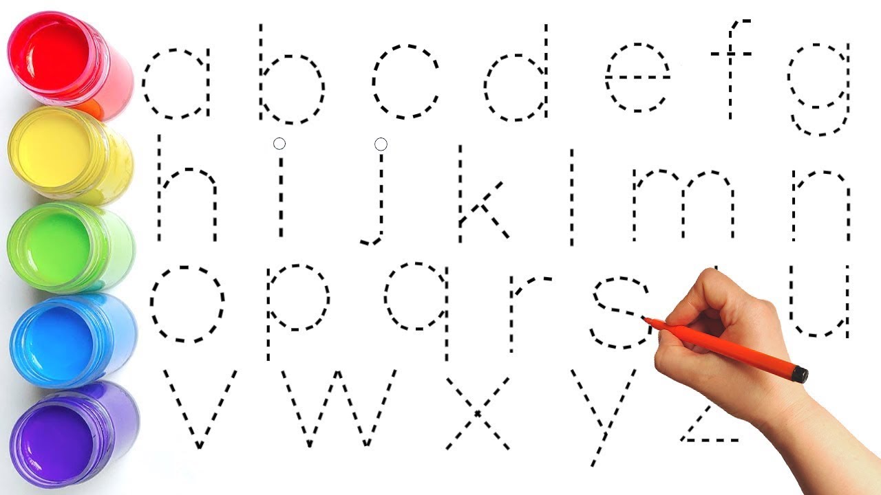 Write Abcde How to Learn and Write and Draw the Small Alphabets || ABCDE song ...