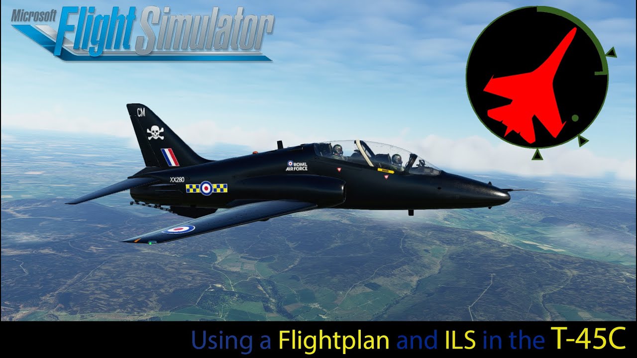Using a Flightplan and ILS in the T-45C | IndiaFoxtEcho | MSFS | Microsoft Flight Simulator