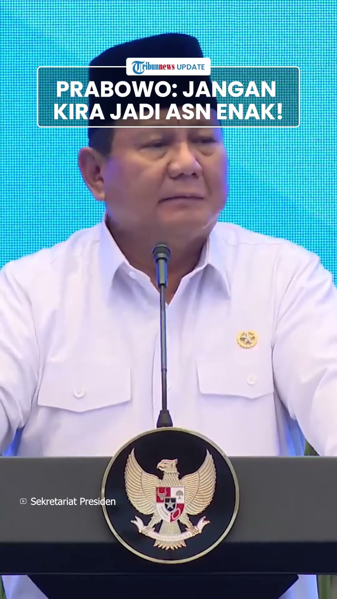 Sentil Birokrasi Lambat, Prabowo: Jangan Kira Jadi ASN Bisa Hidup Enak dan Seenaknya, Layani Rakyat!