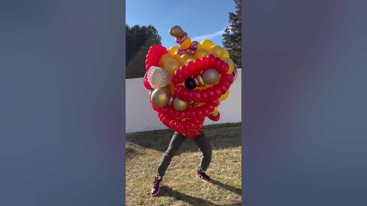 Chinese Lion Dance with Balloons! 🎈 #reels #chinesenewyear #liondance #lunarnewyear