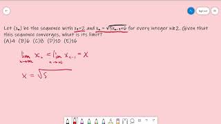 Cracking the GRE Math Subject Test - Calculus I #2 (Easy+)