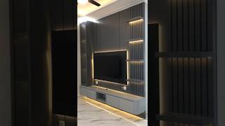 Backdrop tv ✨ elegan warna grey #interiordesign #furniture #backdroptvminimalis #interior