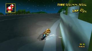 【MKW】Moonview Highway: 1:44.725 - ANIME ＞3D (Mach Bike BKT)