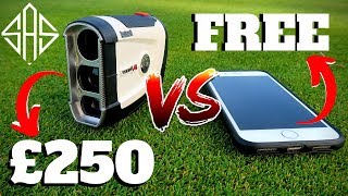 EXPENSIVE £250 RANGEFINDER VS FREE GPS IPHONE APP  (Surprising Results)