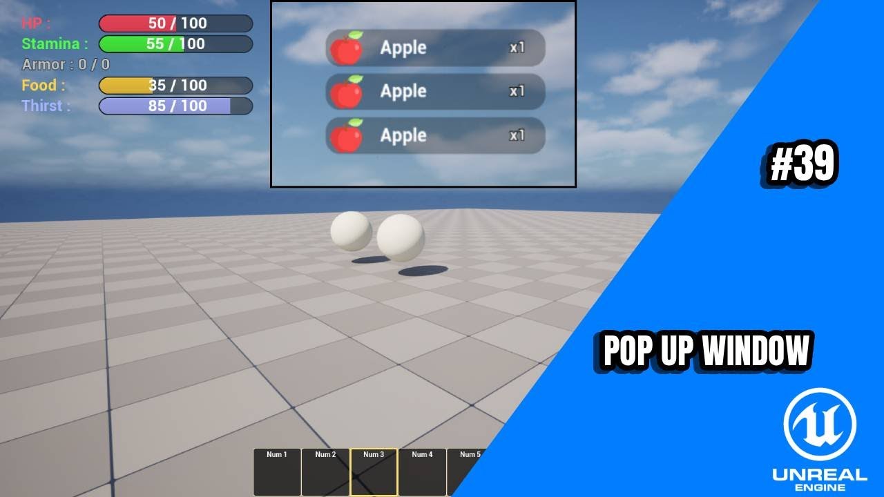 Unreal Engine 5 Tuto - FPS Multiplayer Survival partie 39 : Pop Up ...