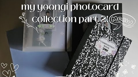 ♪ my yoongi photocard collection part 2 ♪ (binder flipthrough)