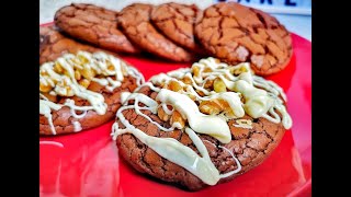 Brownie Cookies-Ο Απόλυτος Συνδυασμός Cookies με την τέλεια Υφή και Γεύση Μπράουνις-Χωρίς Μίξερ!!!!