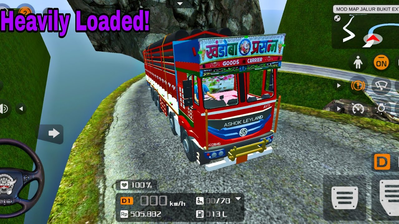 Ashok Leyland 4220 Failed to Climb Uphill | Bus Simulator Indonesia | Android Gameplay