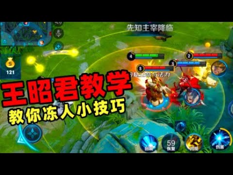 王者荣耀 鸡大宝大神课堂昭君教学，全技能控制，教你冻人小技巧