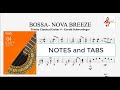 Bossanova breeze trinity classical guitar grade 4  notes and tabs