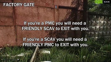 Factory Gate (Woods) Exit Location With Map - Escape From Tarkov