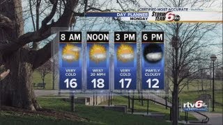 Arctic air invades central Indiana