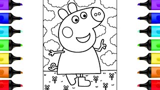 Peppa Pig Field Day Coloring Pages | Peppa Pig Coloring Book Videos
