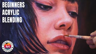 Portrait BLENDING with ACRYLIC for Beginner | Acrylic Portrait Painting Tutorial by Debojyoti Boruah