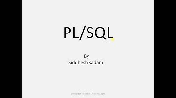 Basics of PL/SQL Programming..[Tutorial-1]