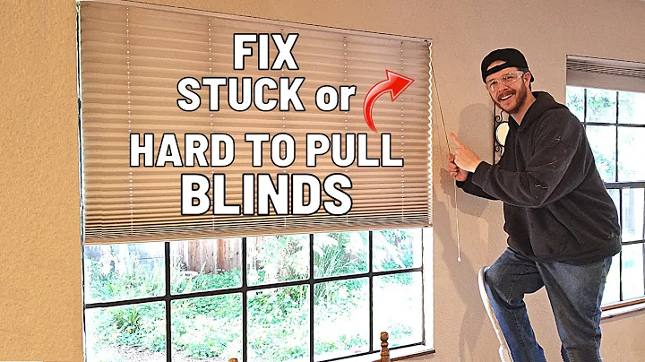 How To Fix Hard to Pull or Stuck Window Blinds. Easy Trick!
