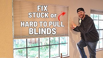 How To Fix Hard to Pull or Stuck Window Blinds. Easy Trick!