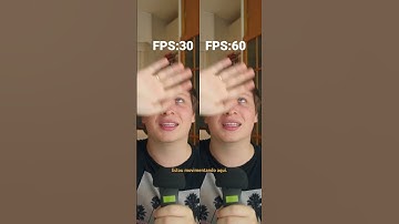 DIFERENÇA ENTRE 30 e 60 FPS #shorts #framerate #audiovisual