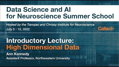 Day 3 - Introductory Lecture: High Dimensional Data