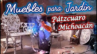 Así se fabrican Los muebles de aluminio para Jardin en Pátzcuaro Michoacán #mexico #barato #fabric