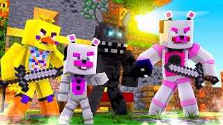 Epic Bed Wars With Chica, Twisted Wolf, and Helpy! Minecraft FNAF Roleplay