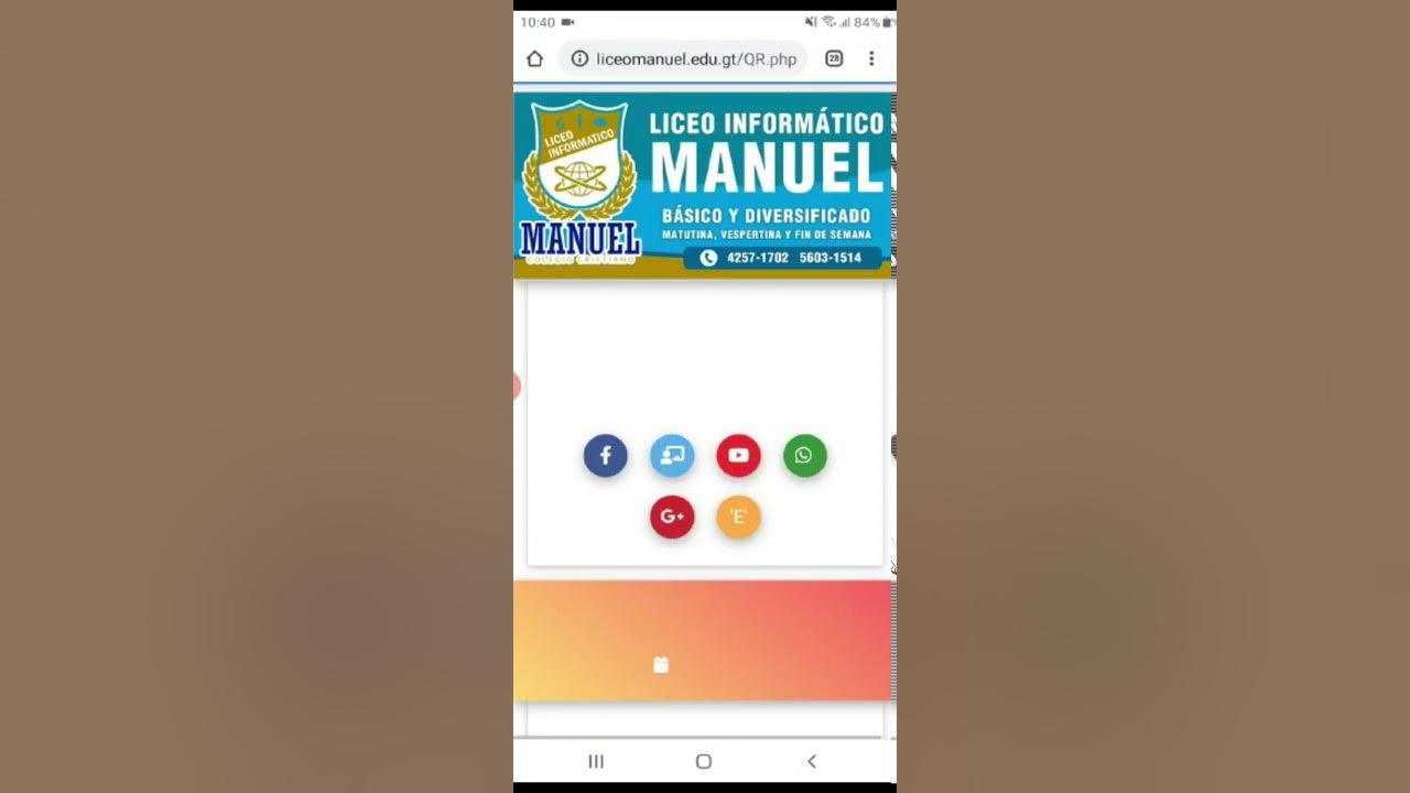 CÓDIGO QR LICEO INFORMÁTICO MANUEL YouTube