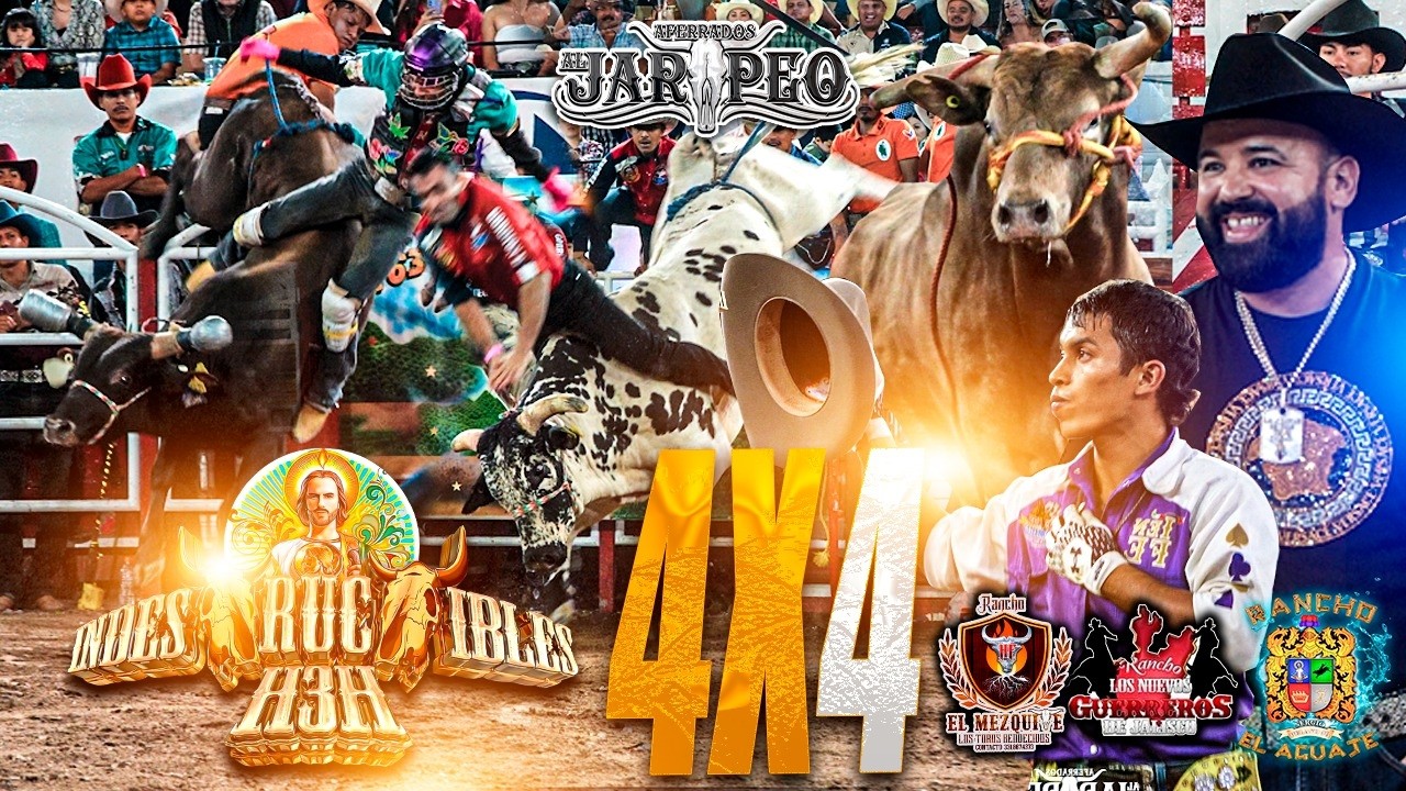 ASI SE VIVIO EL 4X4 CON ESTAS 4 GANADERIAS, H3H, MEZQUITE, AGUAJE Y NVOS GUERREROS.. PURO TORAZO