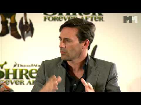 Shrek 4 | the cast talking about Jon Hamm (2010)