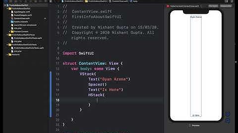 Hindi First Project in SwiftUI   SwiftUI Complete Tutorial HD
