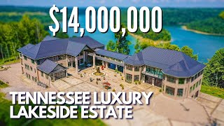 Inside a $14,000,000 Tennessee Lakefront Mega Mansion | Tour of 5156 Turney Groce Rd, Byrdstown,  TN