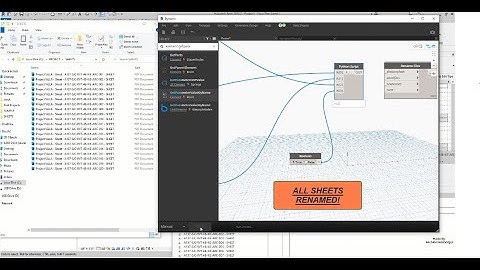 Tutorial on Sheets print and rename them simultaneously using Dynamo!