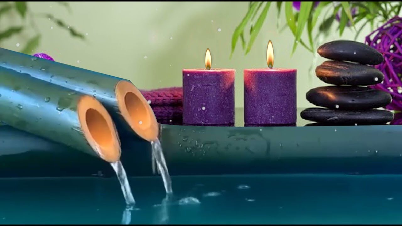 Bamboo Water Fountain ,Relaxing piano music Meditation music, stress relief, healing, stress
