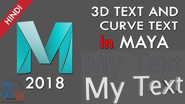 How To Create 3D Text In Maya | How To Convert Curve Text In Maya | Maya Text | How To Use Text Maya