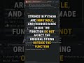 Python's Immutable Strings vs Mutable Lists: A Student's Discovery