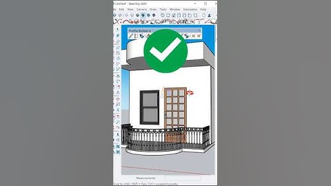 Fastest way to Create a Railing in SketchUp | Profile builder plugin #shorts #plugin #sketchup #rail