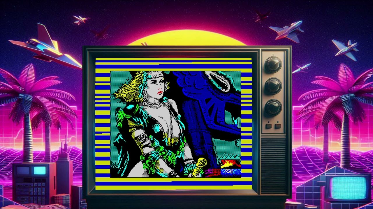 ZX SPECTRUM Hundra 1988 Dinamic loading screen - YouTube