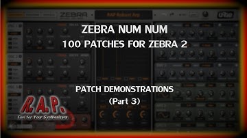 Zebra Num Num | Patch Demonstrations (Part 3)