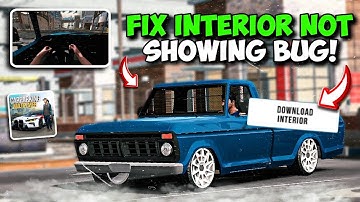 How to Fix Interior Not Showing or Download in Car Parking Multiplayer New Update!