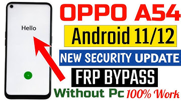 Oppo A54 (CPH2239) Frp Bypass 2024 Reset Method Not Working Android 11 | Without Pc 2024